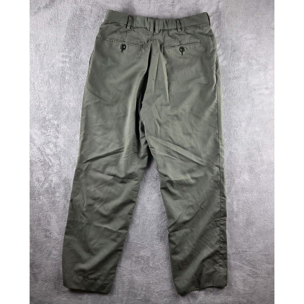 Brioni Ortisei 100% Wool Super 140's Dress Pants Green Mens 29x29 Trousers - Picture 2 of 13